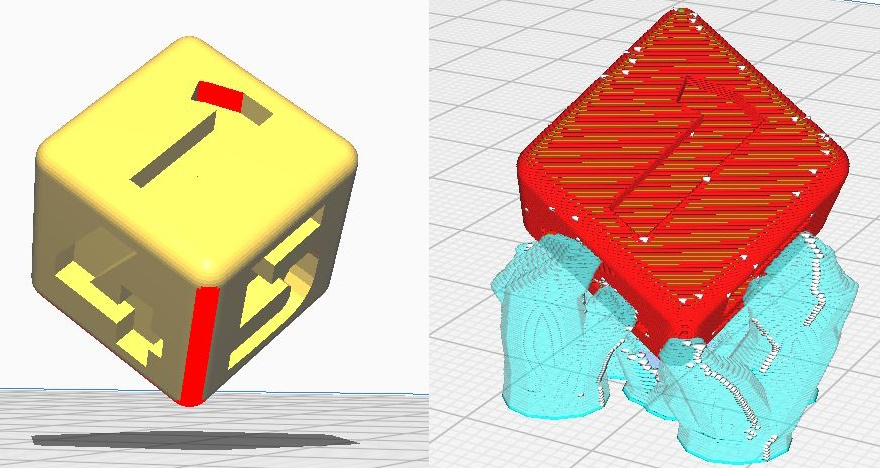FDM Die with supports